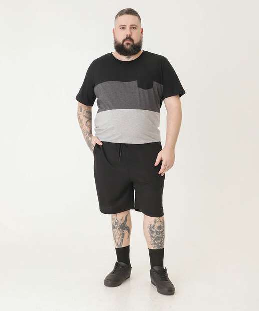 Bermuda Masculina Moletom Bolsos MR