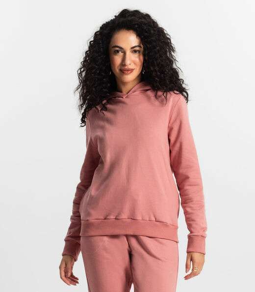Image_Blusão com Capuz Feminino Rovitex Rosa