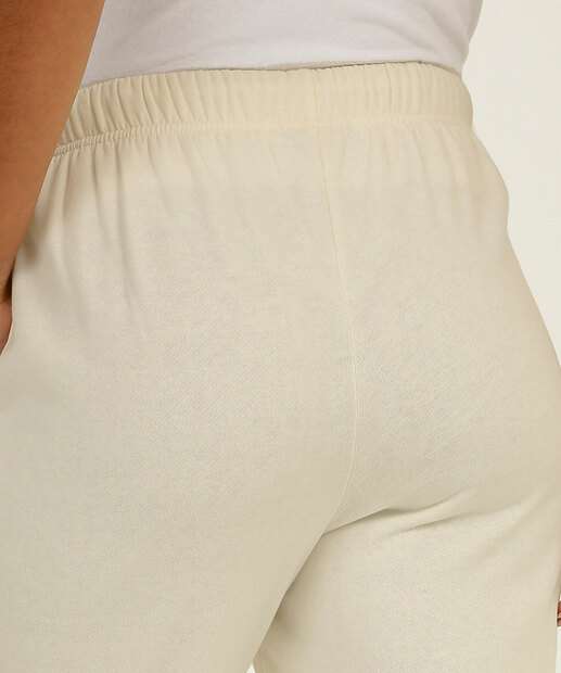 Calça Moletom Flanelado Feminina Bolsos Marisa