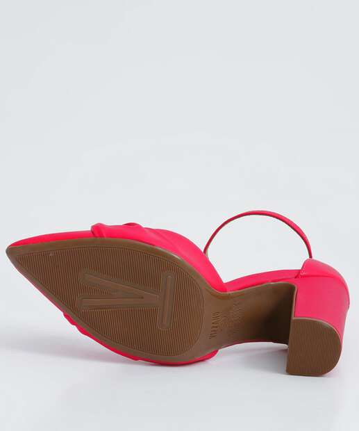 Scarpin Feminino Salto Grosso Nó Vizzano