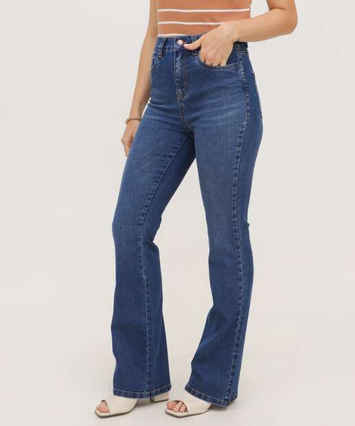 Calça Jeans Flare Feminina 