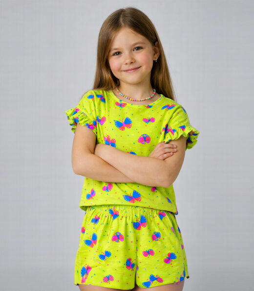 Image_Conjunto Infantil Menina Com Babado Select Verde