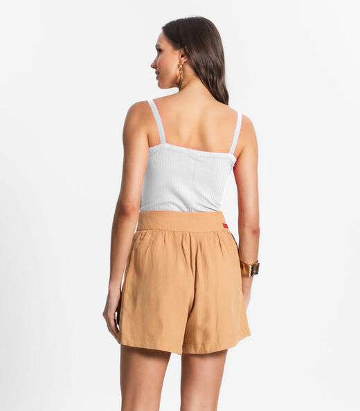 Blusa de Alça Feminina Select Branco