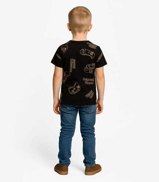 Camiseta Infantil Masculina Infinita Cor Preto