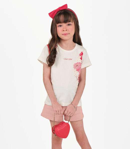 Image_Conjunto Infantil Blusa com Shorts Trick Nick Bege