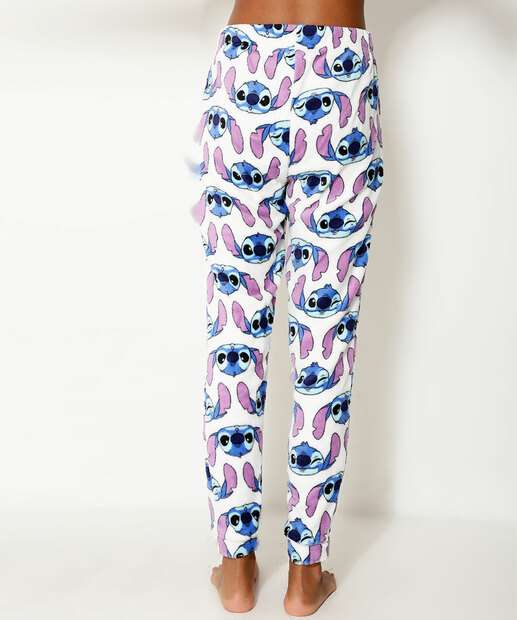 Pijama Feminino Fleece Stitch Manga Longa Disney