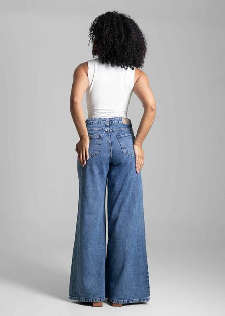 Calça Jeans Sawary Super Wide Leg - 282957