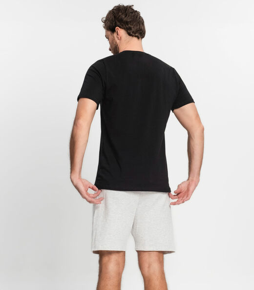 Bermuda Masculina Plus Size Moletom Diametro Cinza