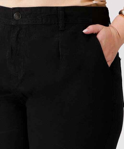 Calça Plus Size Feminina Jeans Slouchy 
