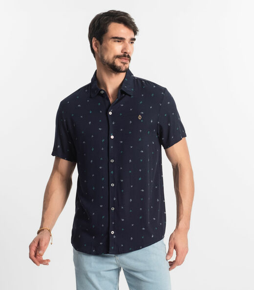 Image_Camisa Masculina Viscose Diamentro Azul