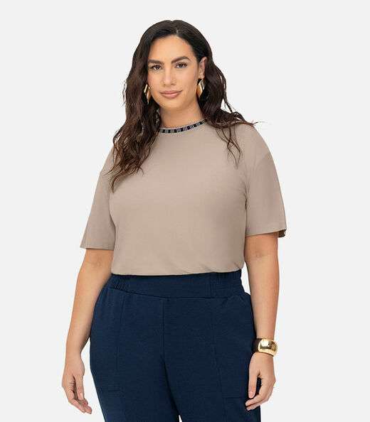 Image_Blusa Viscose Plus Size Secret Glam Marrom
