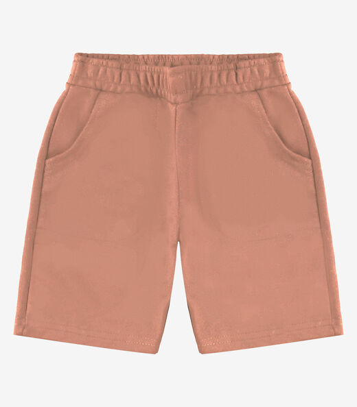 Bermuda Básica Menino Rovi Kids Marrom