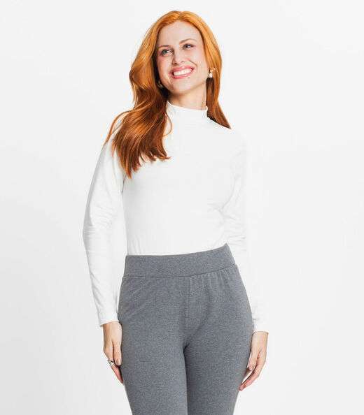 Image_Blusa Feminina Gola Alta Rovitex Bege