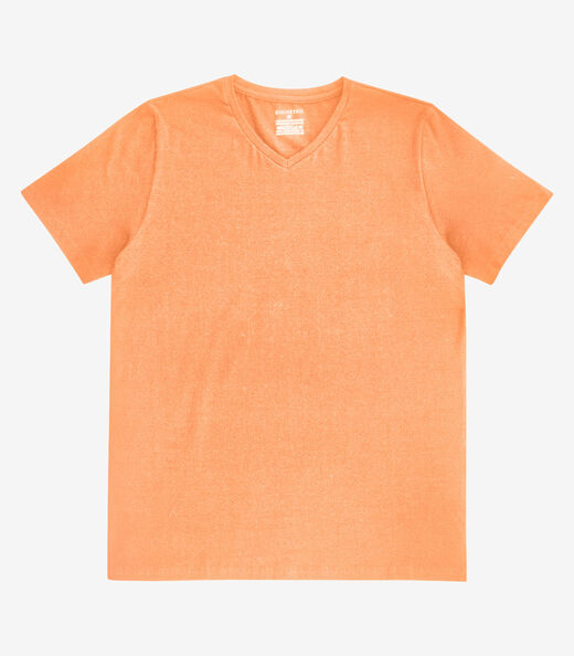 Camiseta Plus Size Masculina Diametro Laranja
