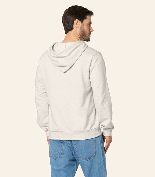 Blusão Com Capuz Masculino Diâmetro Bege