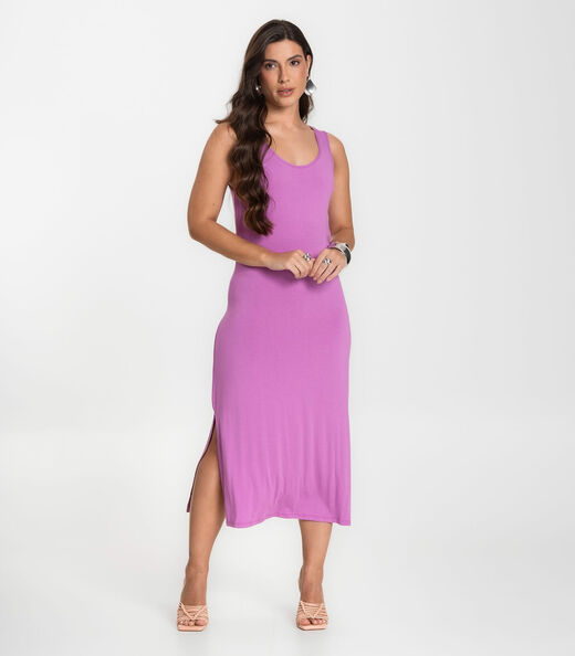 Vestido Midi Feminino Select Roxo
