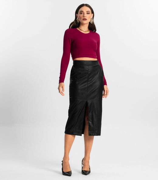 Image_Saia Sintética Feminina Midi Endless Preto