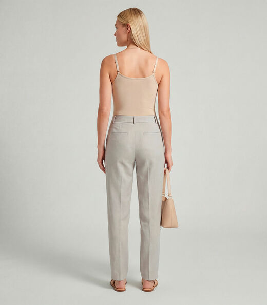 Blusa Regata Em Poliamida Com Bojo Sea Surf Bege