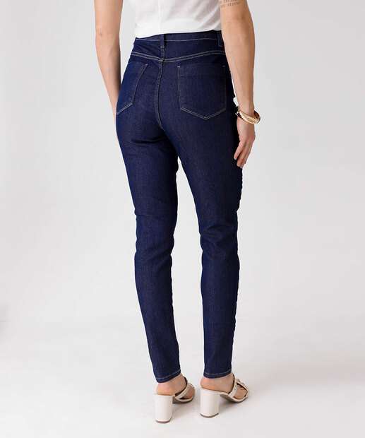 Calça Jeans Skinny Recorte Feminina Marisa