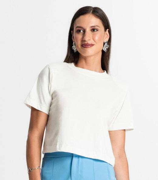 Camiseta Feminina Rovitex Bege