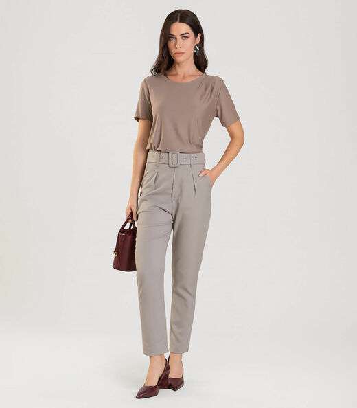 Image_Blusa Feminina Manga Curta Dianna Marrom