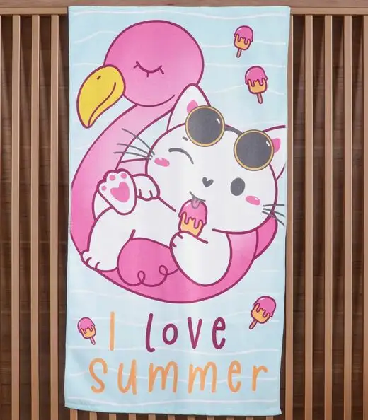 Image_Toalha De Praia Infantil Bene Casa Rosa