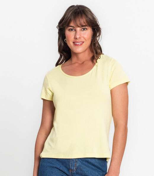 Blusa Feminina Viscotorcion Básica Rovitex Verde
