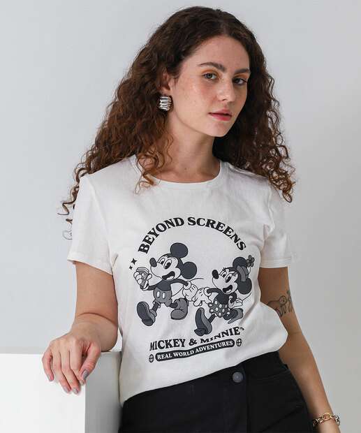 Image_Camiseta Feminina Minnie E Mickey Off White