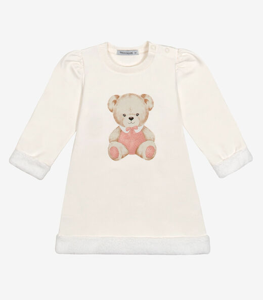 Image_Vestido Manga Longa Feminino Trick Nick Bege