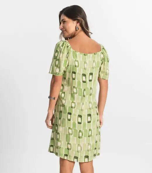 Vestido Feminino Estampado Select Verde