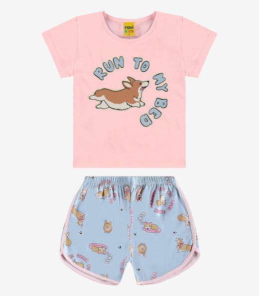 Image_Pijama Infantil Menina Meia Malha Rovi Kids Azul