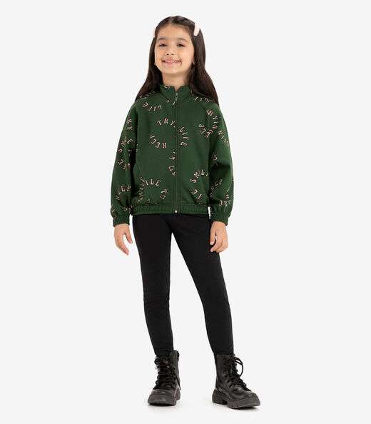 Conjunto Infantil Jaqueta Com Legging Rovi Kids Verde