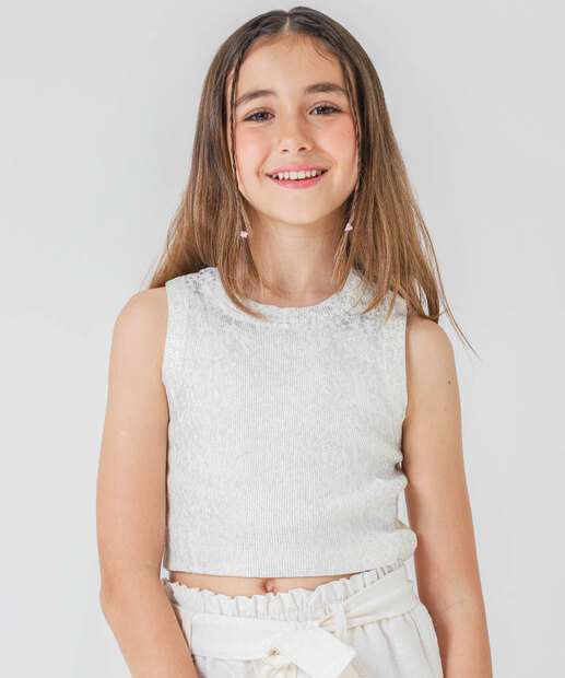 Image_Blusa Juvenil Regata Canelado Foil Marisa Tam 10 a 16 Prata