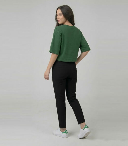 Blusa Feminina Em Viscotorcion Infinita Cor Verde