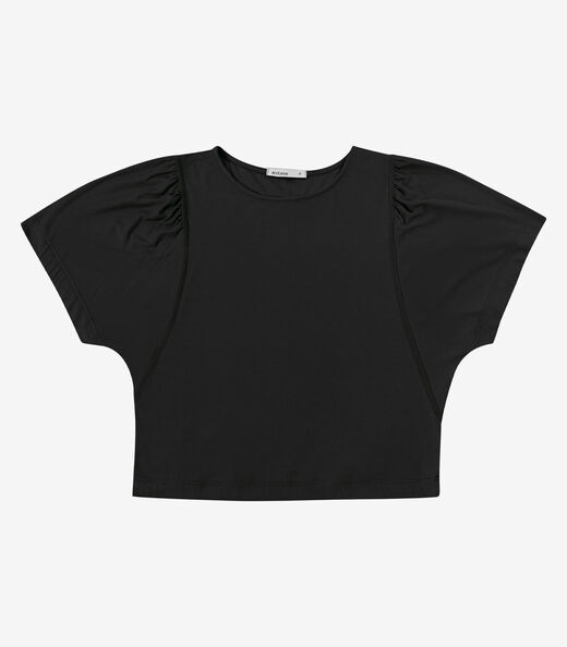 Image_Blusa Feminina Manga Ampla Lisa Em Viscose Endless Preto