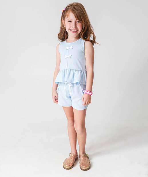 Image_Short Infantil Canelado Cargo Marisa Tam 4 a 10 Azul