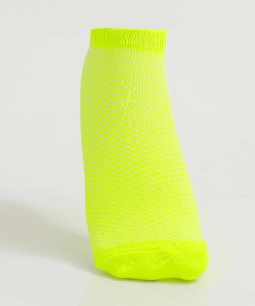 Kit 2 Pares Meias Soquete Invisível Feminina 