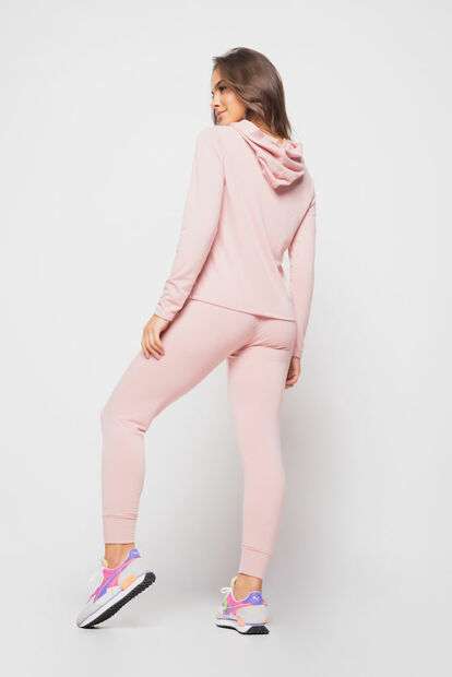 Conjunto  Comfy Com Casaco Capuz e Jogger Moletinho Rosa Salvatore Fashion