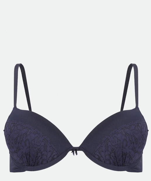 Sutiã Push Up Com Bojo Recorte Renda Marisa