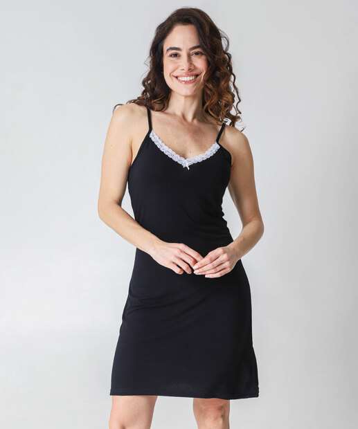 Image_Camisola Recorte Renda Alças Finas Marisa Preto