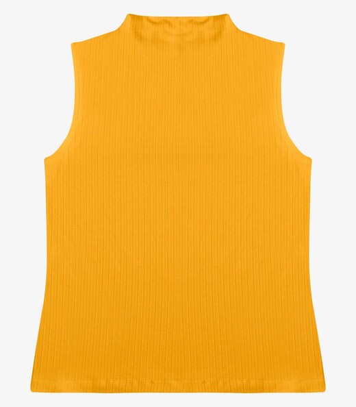 Blusa em Ribana Canelada Rovitex Amarelo