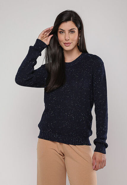 Image_Blusa de Tricot em Fio Boton? Marinho Salvatore