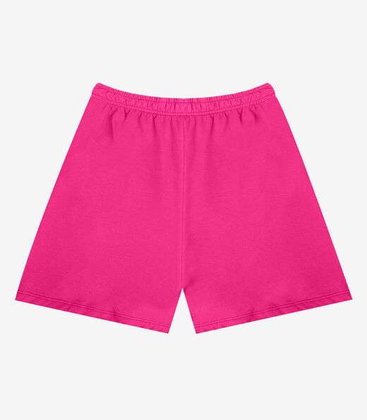 Shorts Feminino Moletinho Infinita Cor Rosa