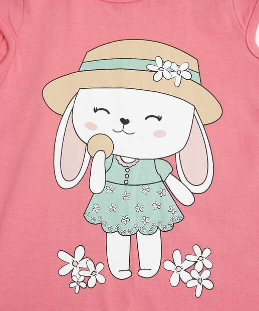 Blusa Infantil Estampa Coelho Marisa Tam 1 a 4