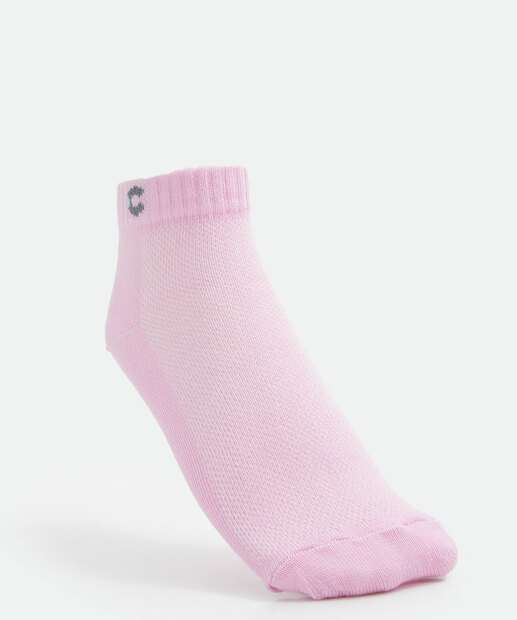 Kit 3 Pares Meias Infantil Cano Curto Básicas