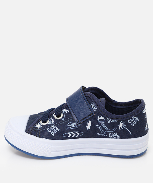 Tênis Infantil Casual Coqueiros Azul
