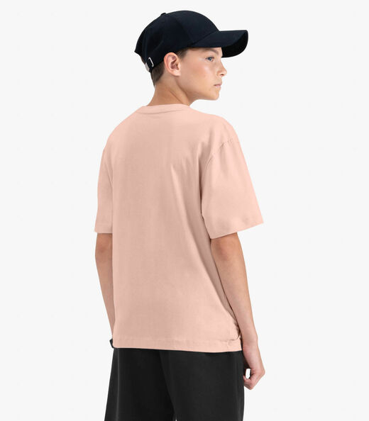 Camiseta Juvenil Masculina em Meia Malha Minty Rosa