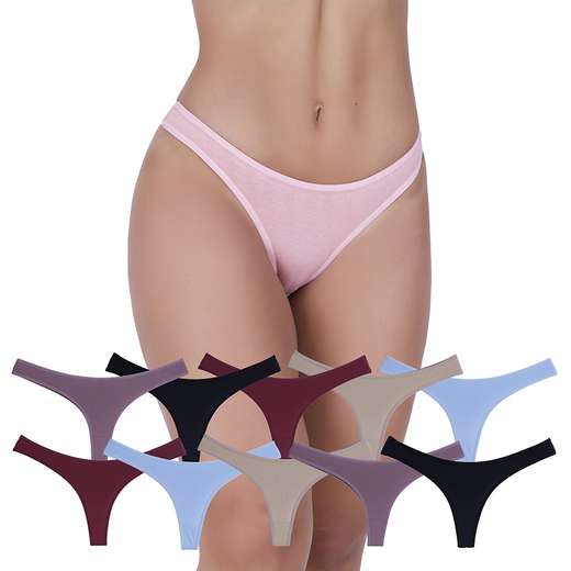 Image_Kit 10 Calcinhas Discreta Algodão Concept Lingerie Multicolorido