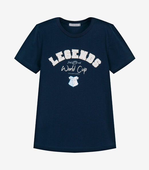 Conjunto Infantil Camiseta Com Bermuda Trick Nick Azul