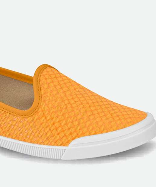 Sapatilha Feminina Slipper Bico Redondo Estampada Moleca